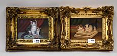 Paire de peintures