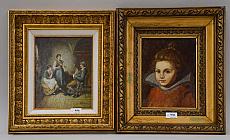 Une plus une peintures dans le goût du XVIIème et XIXème siècle