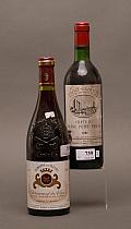 Lot de vins divers : deux bouteilles