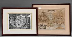 Une ancienne gravure et une lithographie