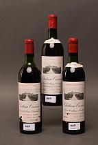 Château Canon 1970  -  Mse château  -  Trois bouteilles de vin