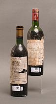 Lot de vins divers : deux bouteilles