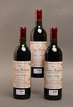 Château Branaire 1985  -  Mise château  -  Trois bouteilles de vin
