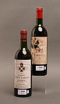 Lot de vins divers : deux bouteilles