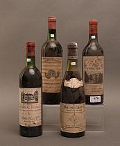 Lot de vins divers : quatre bouteilles