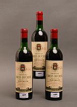 Château Larcis Ducasse 1973  -  Mise château  -  Trois bouteilles de vin