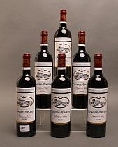 Château Chasse-Spleen 2016  -  Mise château  -  Six bouteilles de vin  -  Caisse en bois d’origine
