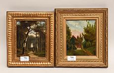 Deux peintures fin XIXème siècle