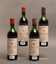 Mouton-Cadet 1970  -  Mise négoce  -  Quatre bouteilles de vin
